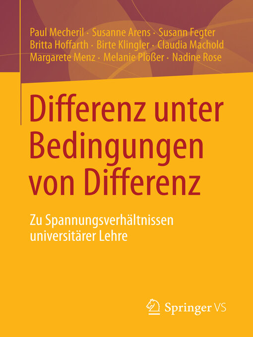 Title details for Differenz unter Bedingungen von Differenz by Paul Mecheril - Available